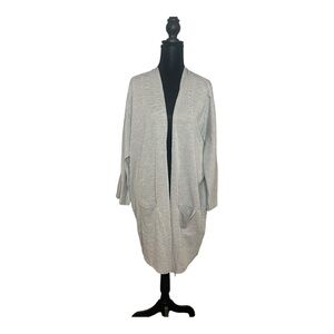 Anthropologie DONNI Sandwash Open Front Ribbed Cardigan NWT